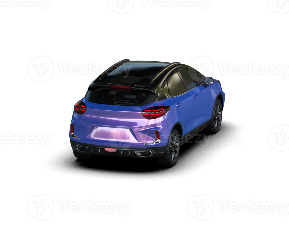 Modern car isolated on background. 3d rendering - illustration png