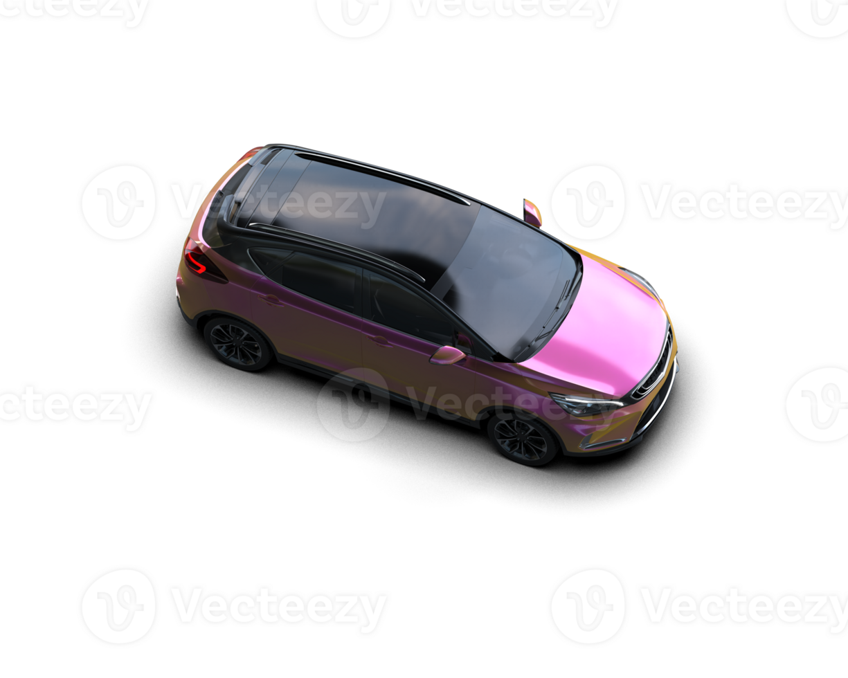 Modern car isolated on background. 3d rendering - illustration png