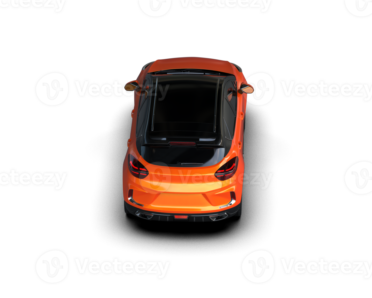 Modern car isolated on background. 3d rendering - illustration png