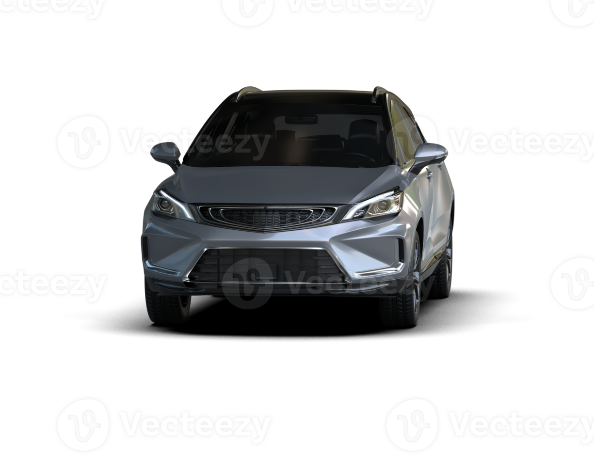 Modern car isolated on background. 3d rendering - illustration png