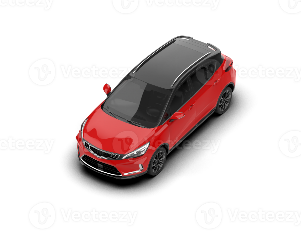 Modern car isolated on background. 3d rendering - illustration png