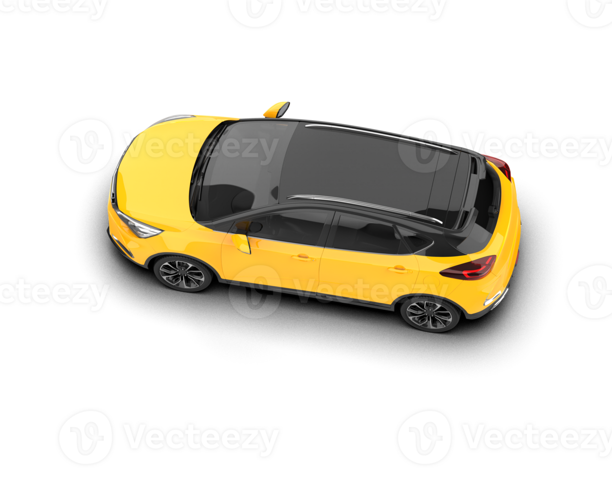 Modern car isolated on background. 3d rendering - illustration png