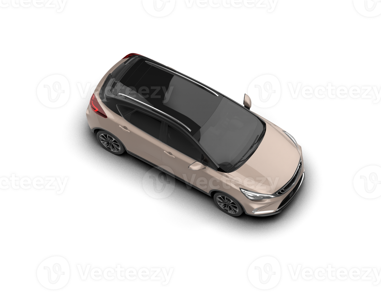 Modern car isolated on background. 3d rendering - illustration png