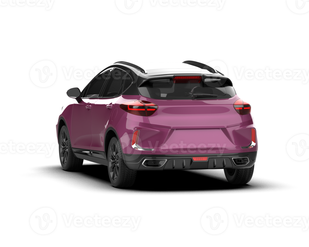 Modern car isolated on background. 3d rendering - illustration png