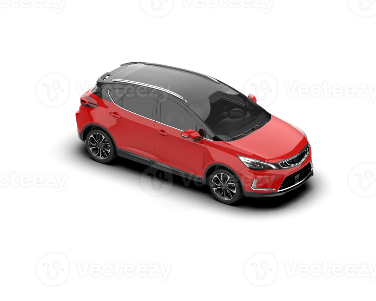 Modern car isolated on background. 3d rendering - illustration png