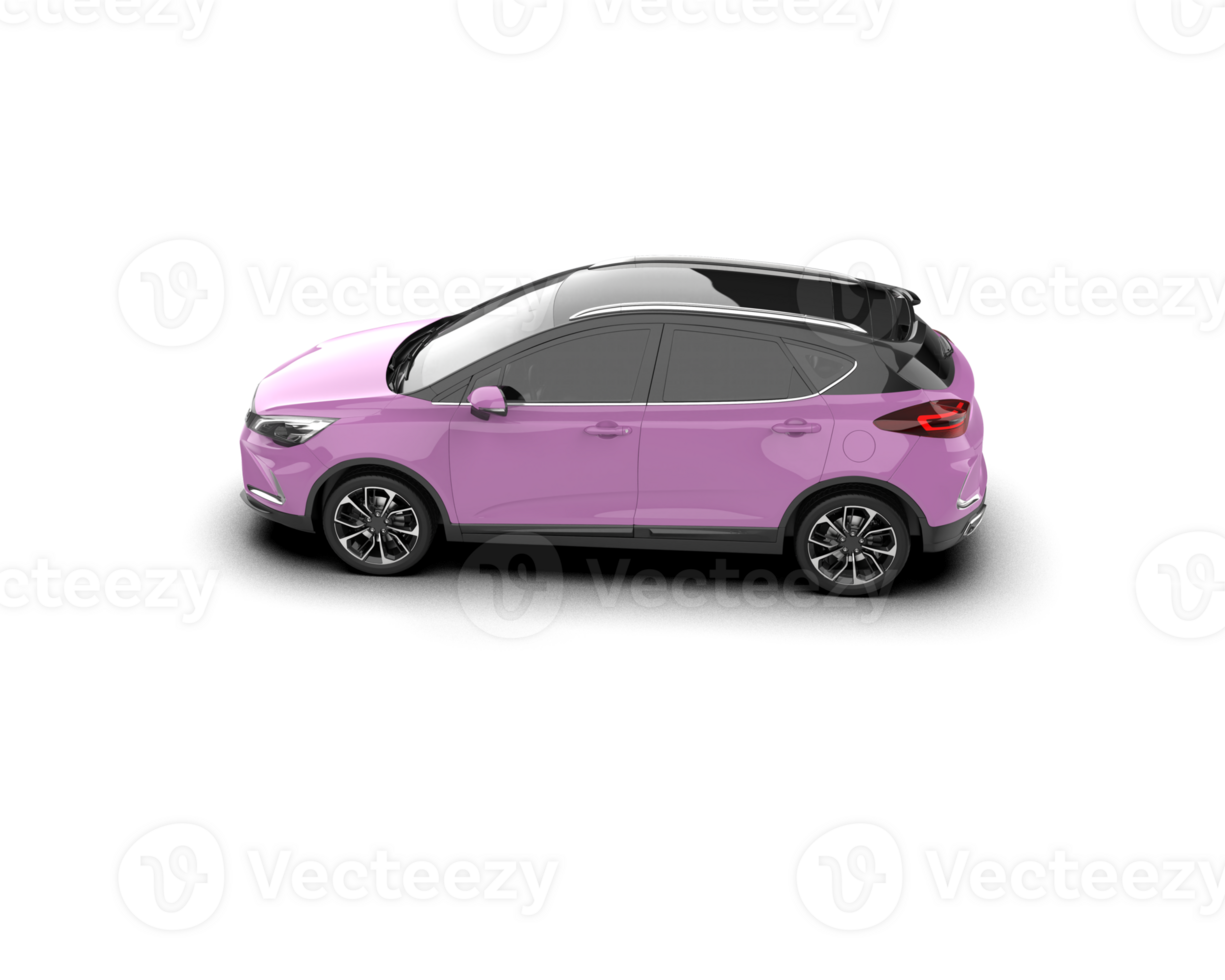 Modern car isolated on background. 3d rendering - illustration png
