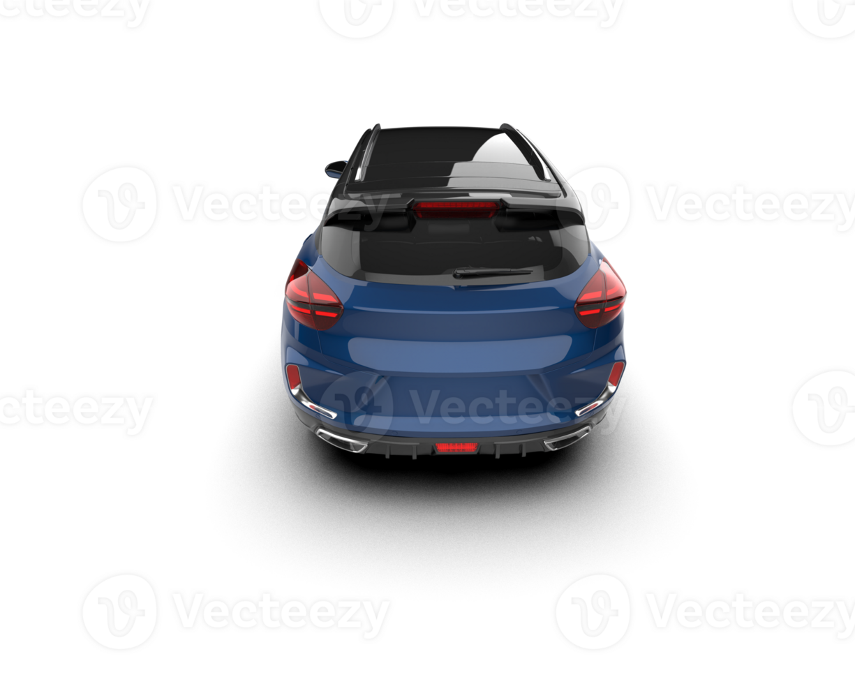 Modern car isolated on background. 3d rendering - illustration png