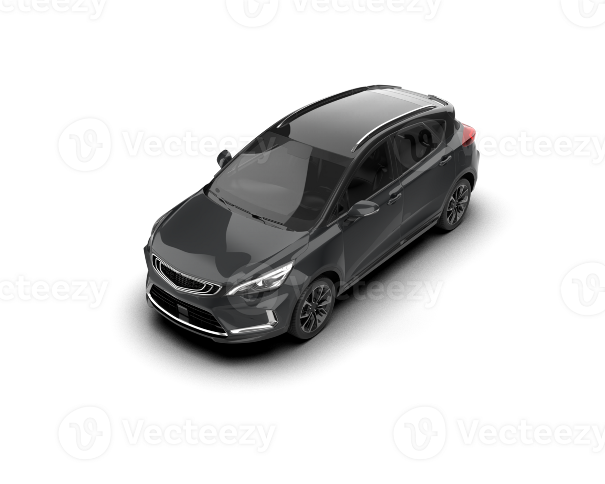 Modern car isolated on background. 3d rendering - illustration png
