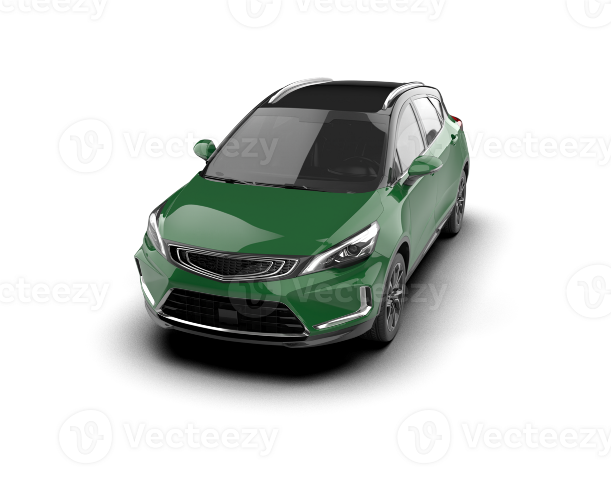 Modern car isolated on background. 3d rendering - illustration png