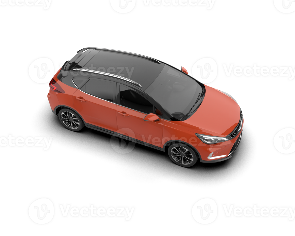 Modern car isolated on background. 3d rendering - illustration png