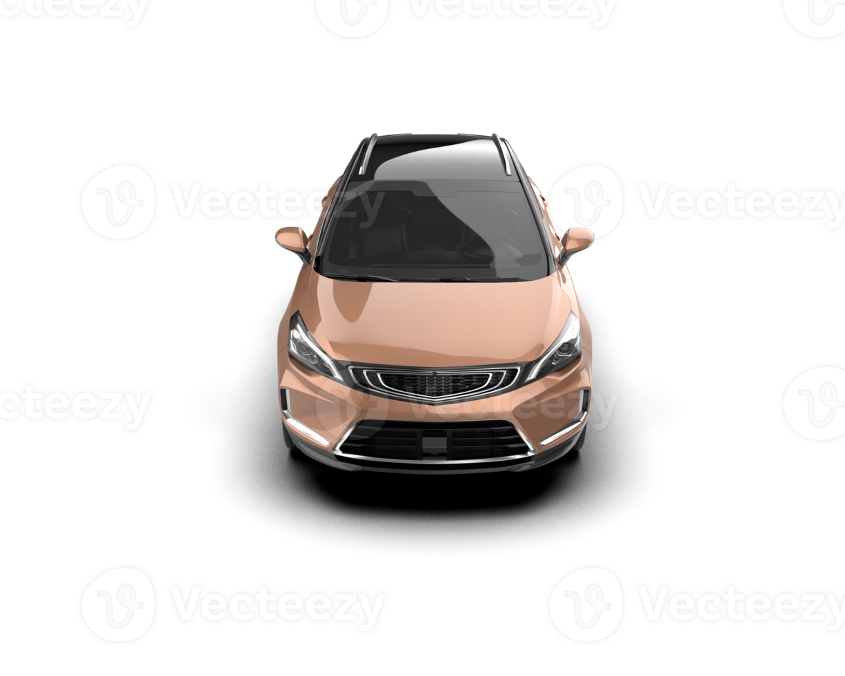 Modern car isolated on background. 3d rendering - illustration png