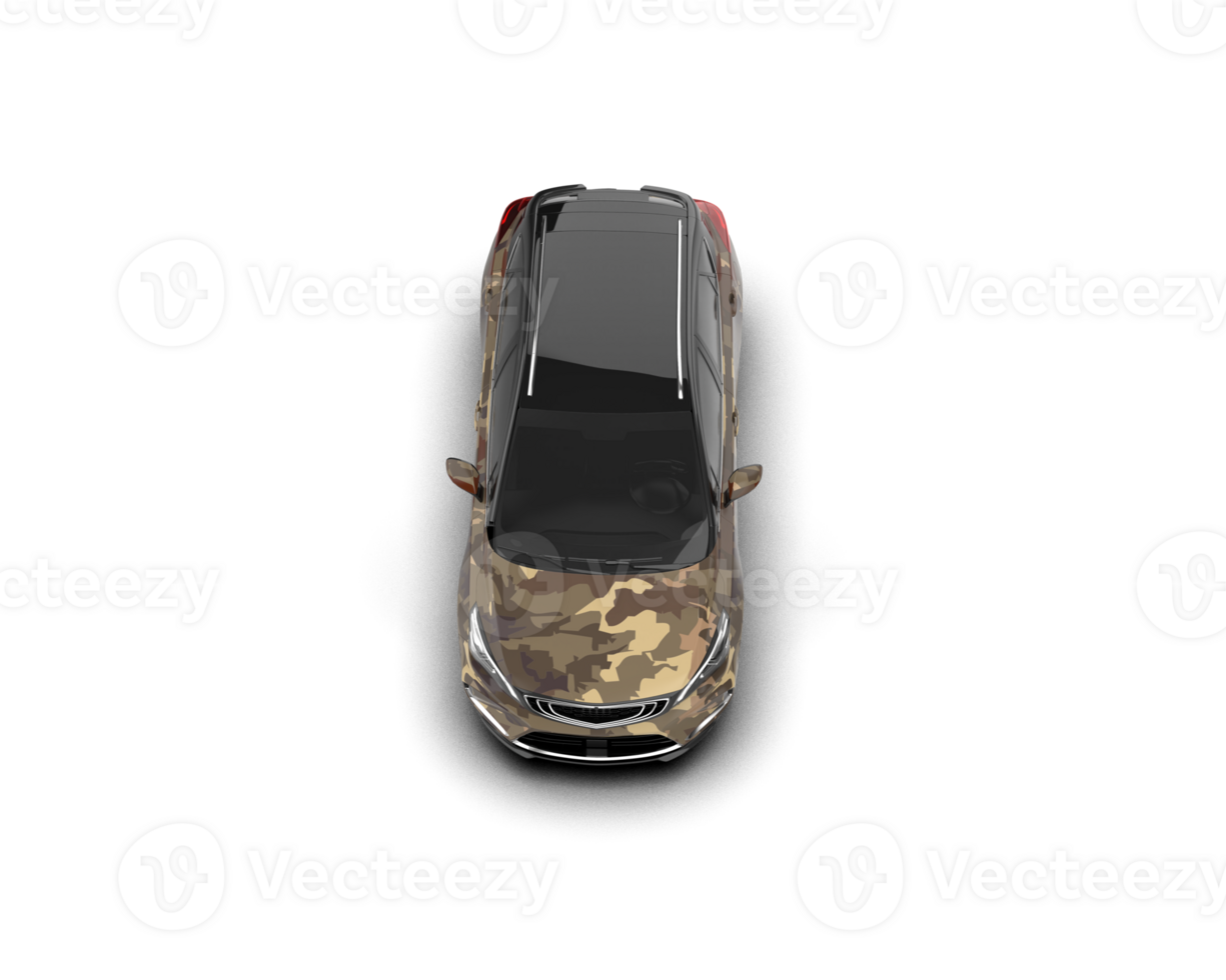Modern car isolated on background. 3d rendering - illustration png