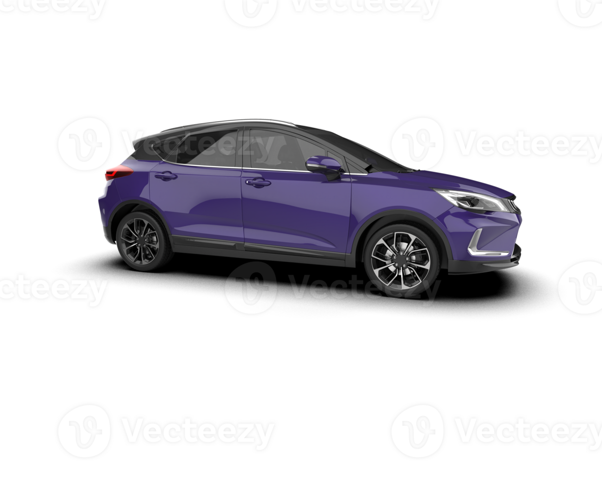 Modern car isolated on background. 3d rendering - illustration png
