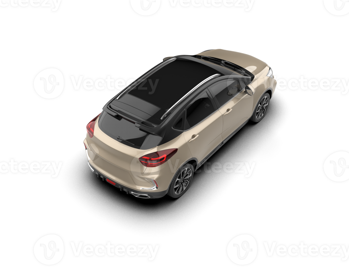 Modern car isolated on background. 3d rendering - illustration png