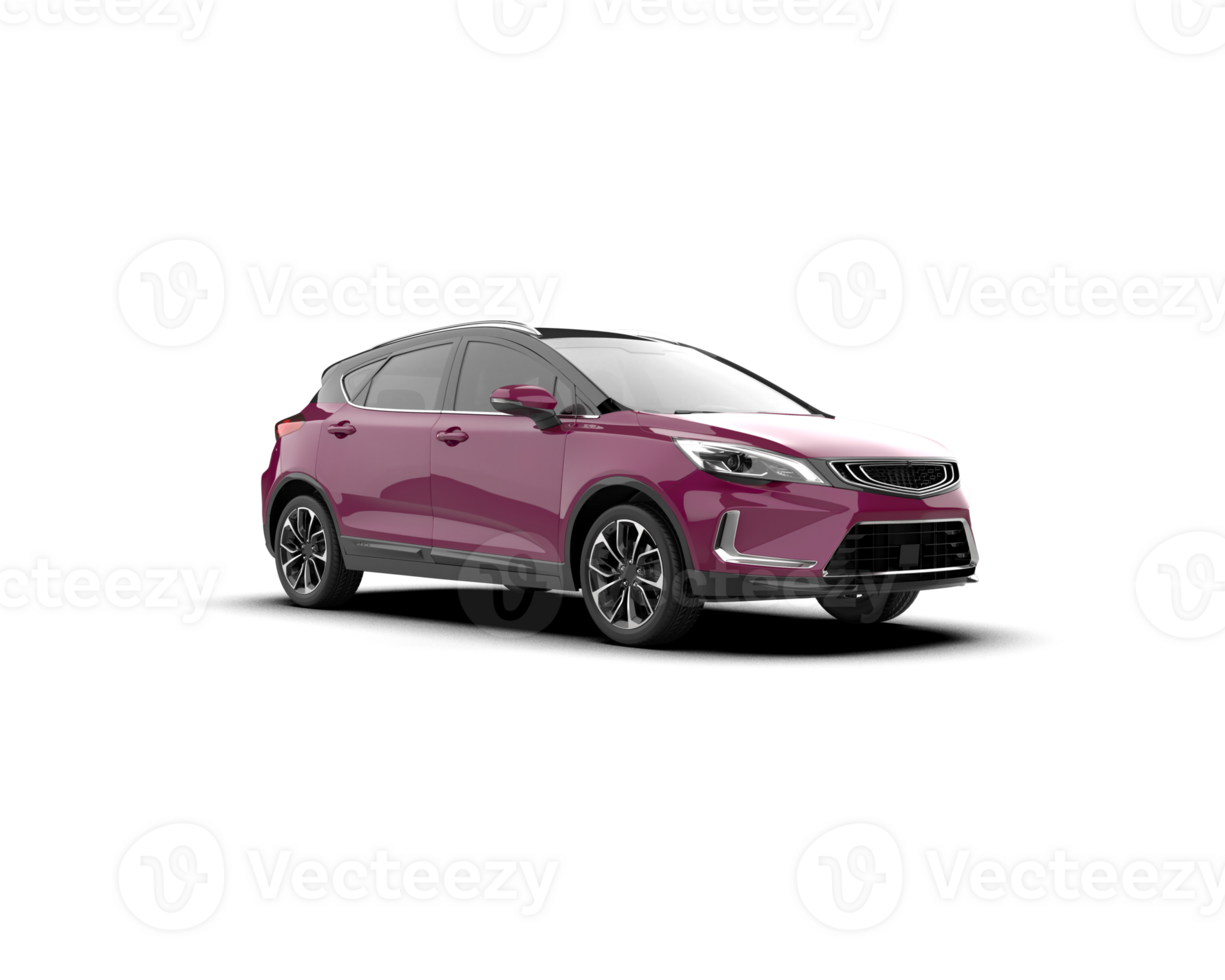 Modern car isolated on background. 3d rendering - illustration png