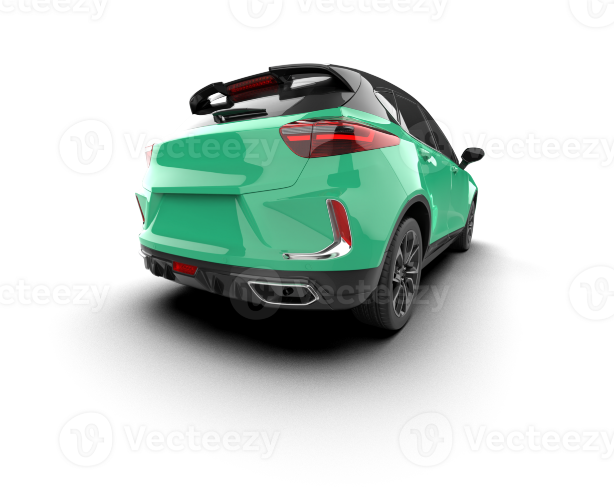 Modern car isolated on background. 3d rendering - illustration png