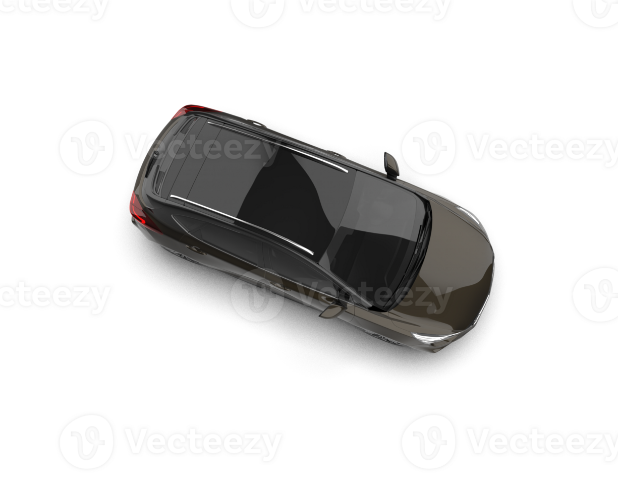 Modern car isolated on background. 3d rendering - illustration png