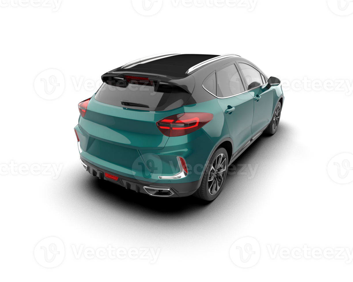 Modern car isolated on background. 3d rendering - illustration png