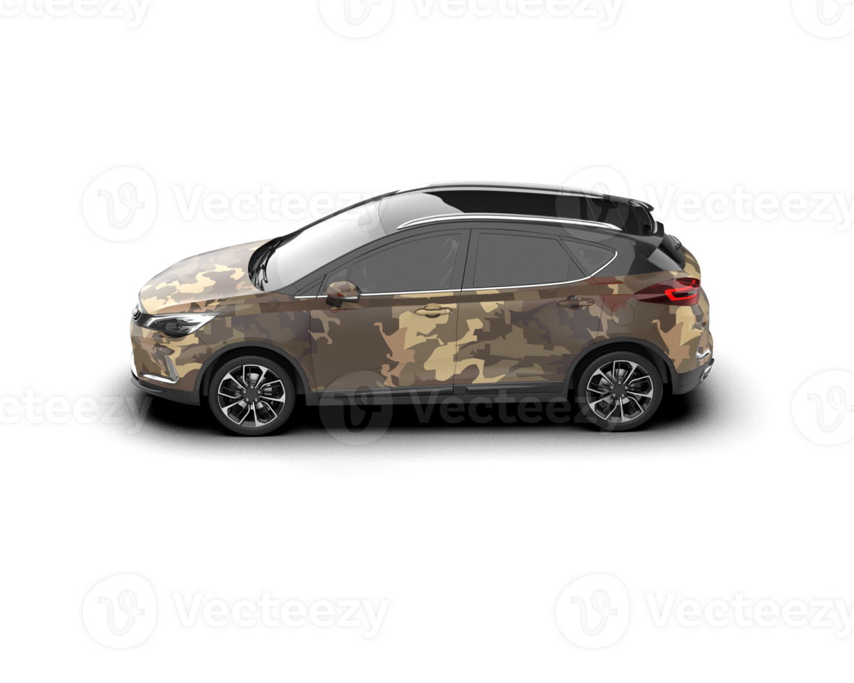 Modern car isolated on background. 3d rendering - illustration png