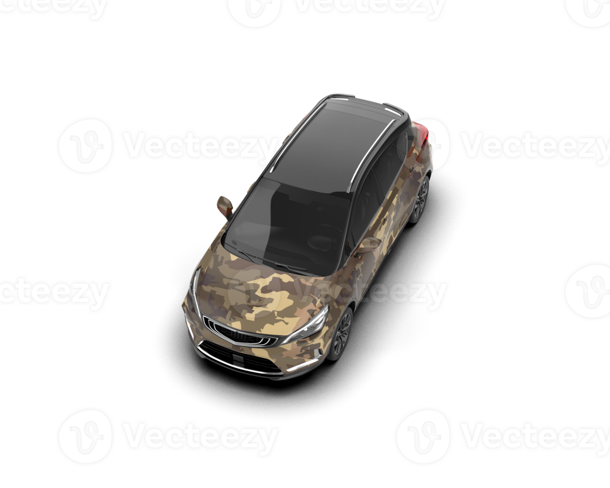 Modern car isolated on background. 3d rendering - illustration png