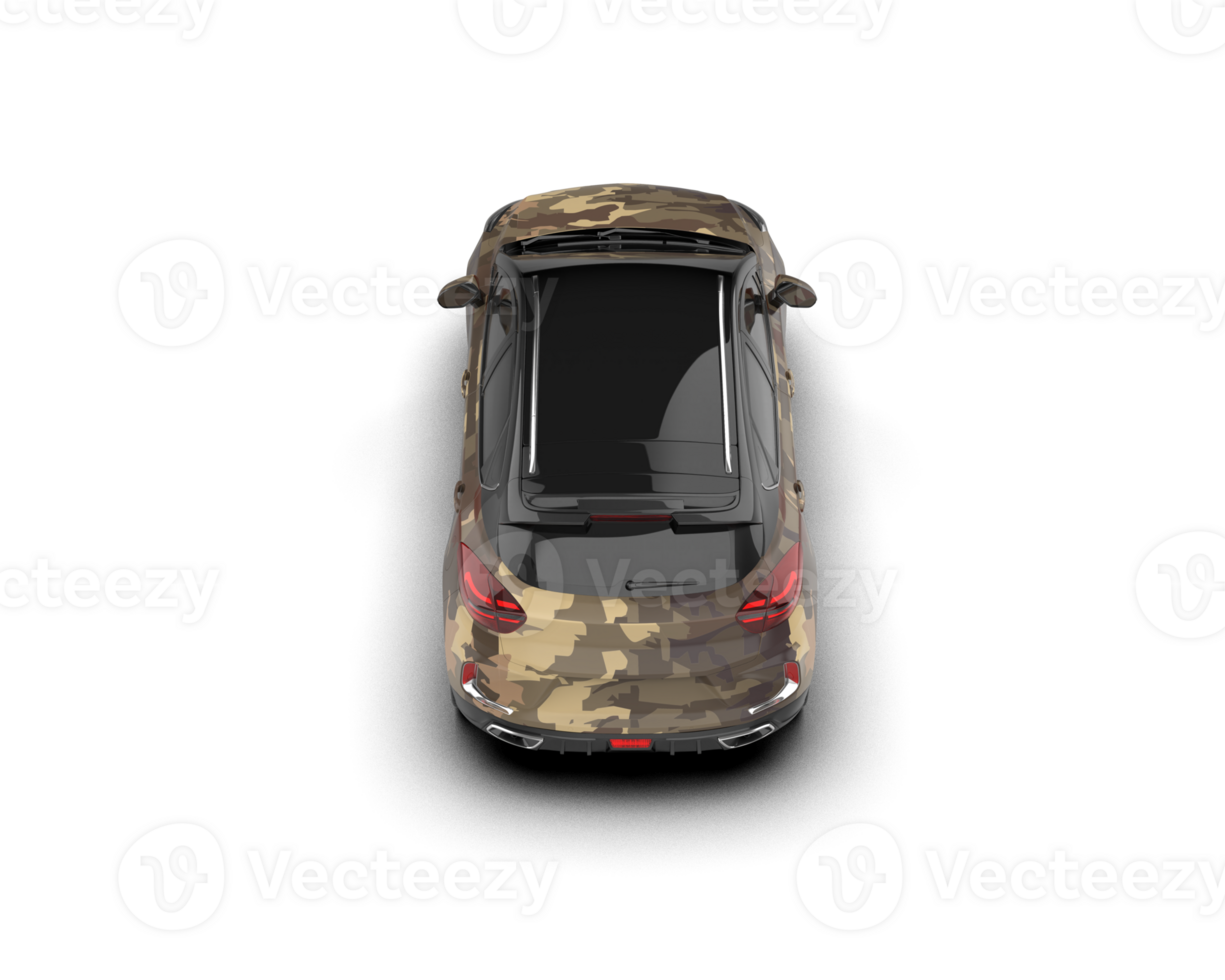 Modern car isolated on background. 3d rendering - illustration png