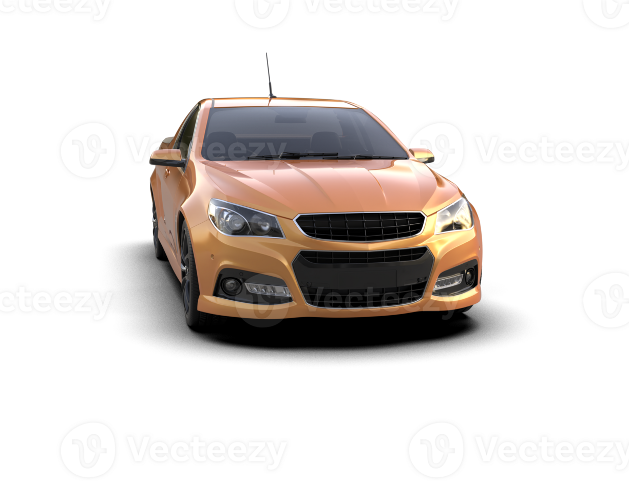 Modern car isolated on background. 3d rendering - illustration png
