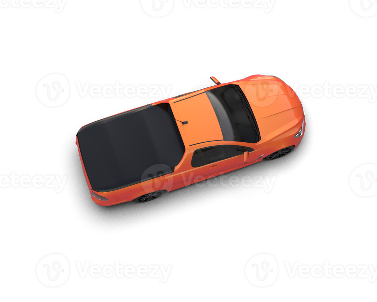 Modern car isolated on background. 3d rendering - illustration png
