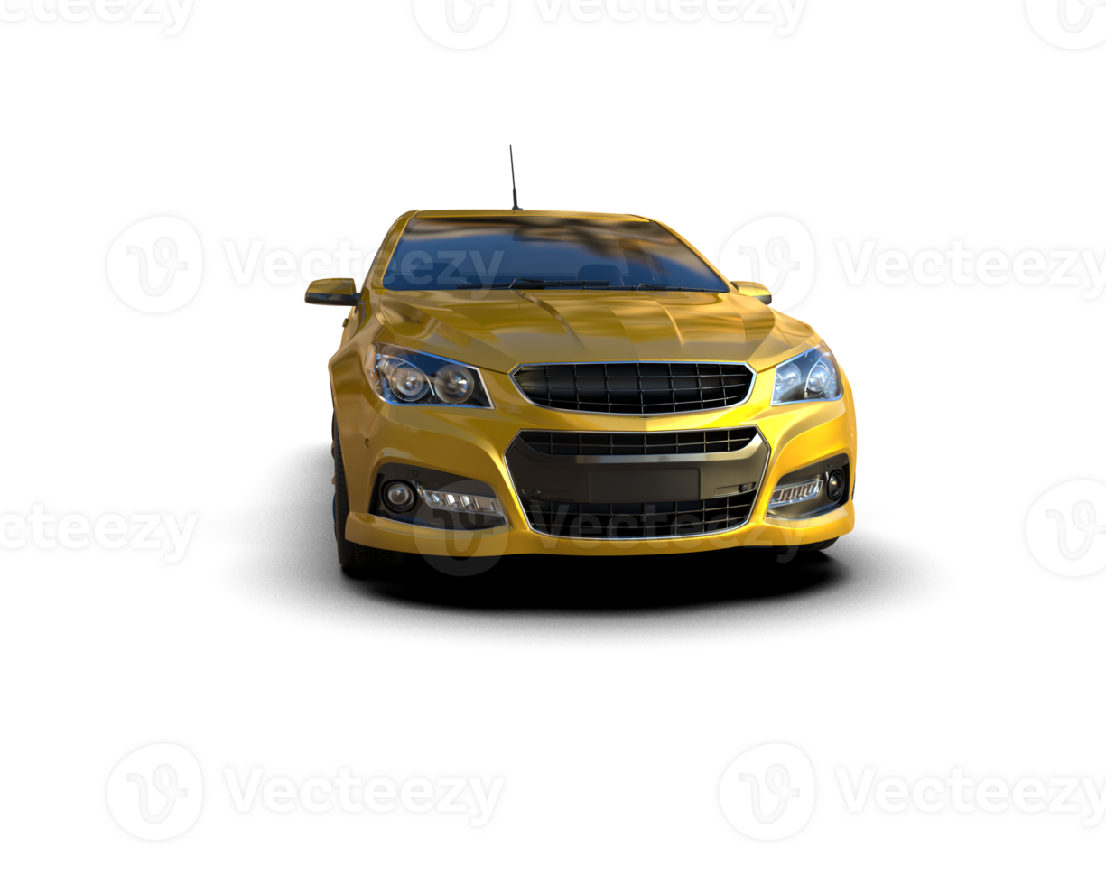 Modern car isolated on background. 3d rendering - illustration png