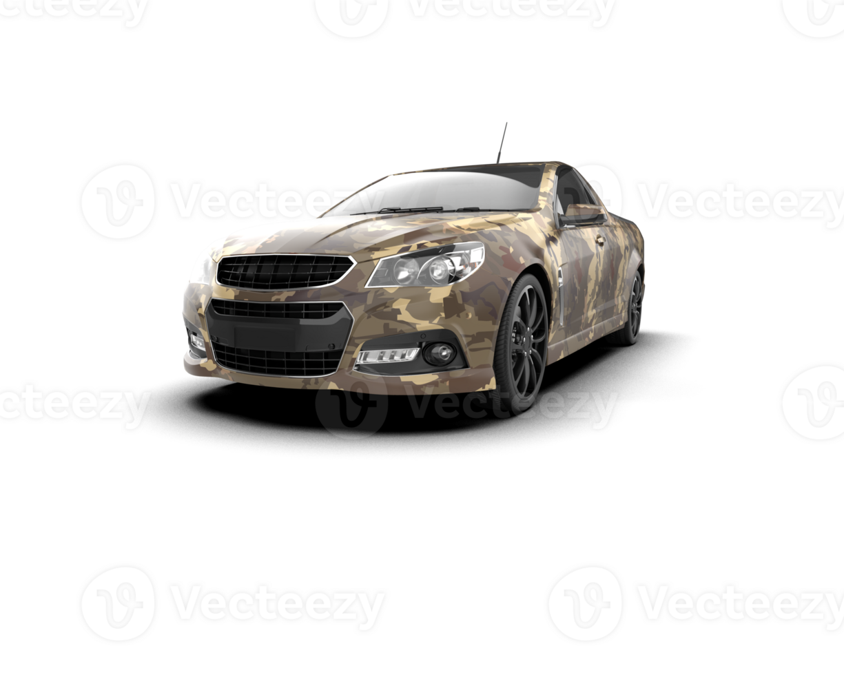 Modern car isolated on background. 3d rendering - illustration png