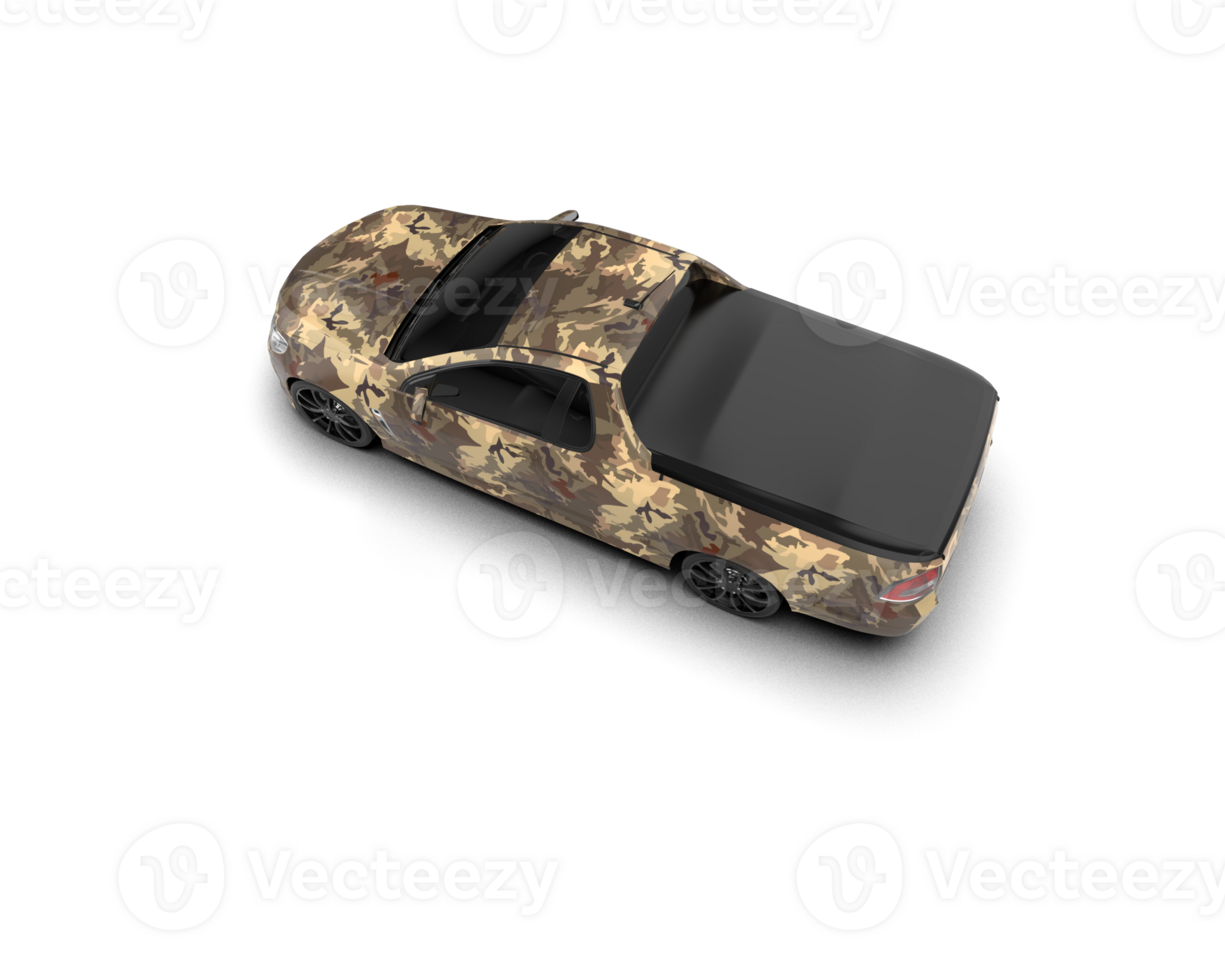 Modern car isolated on background. 3d rendering - illustration png