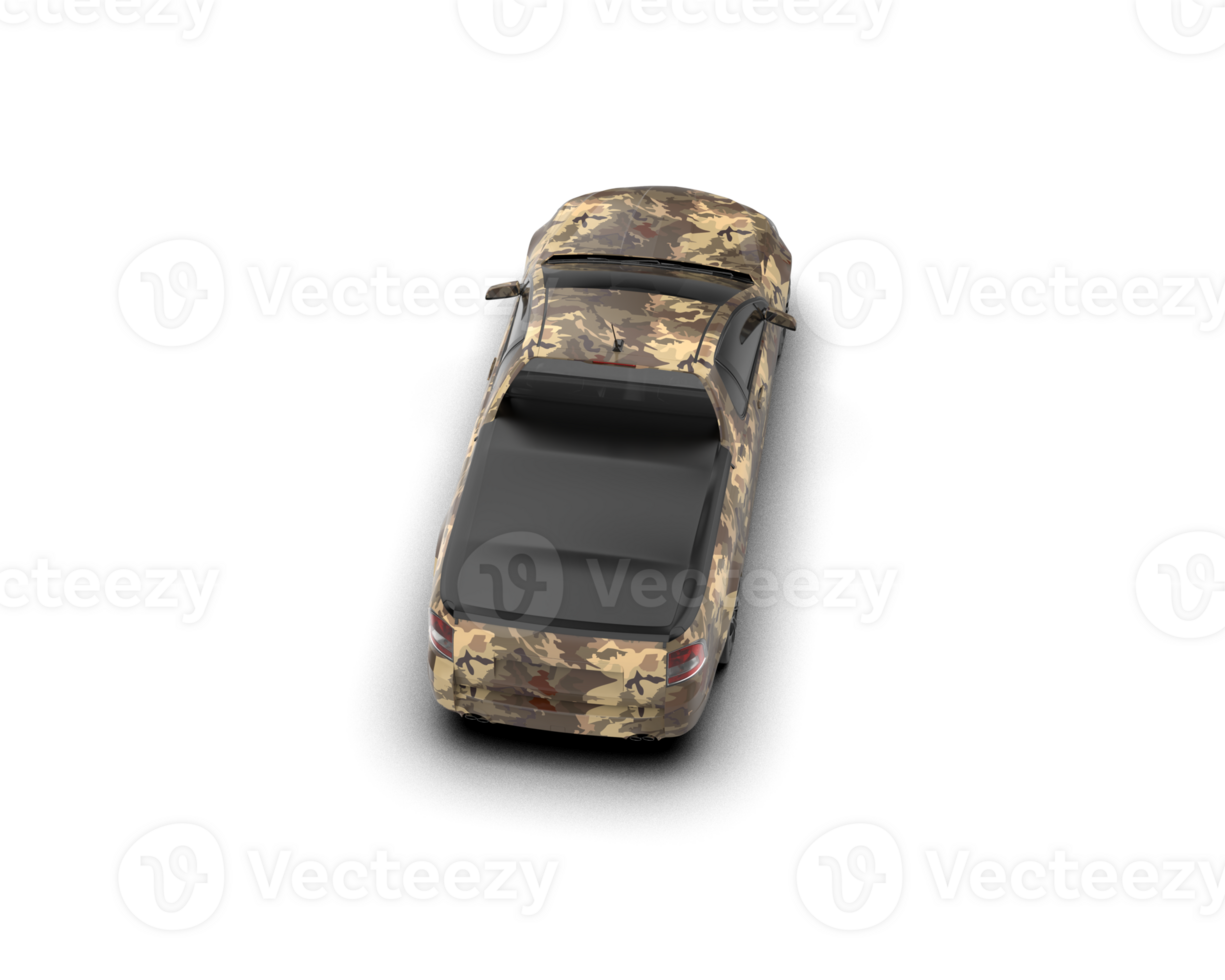 Modern car isolated on background. 3d rendering - illustration png