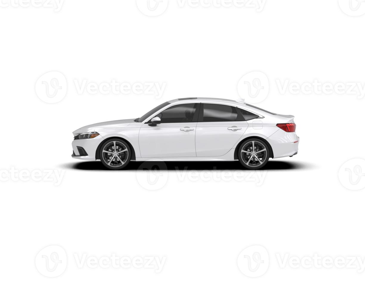 Modern car isolated on background. 3d rendering - illustration png