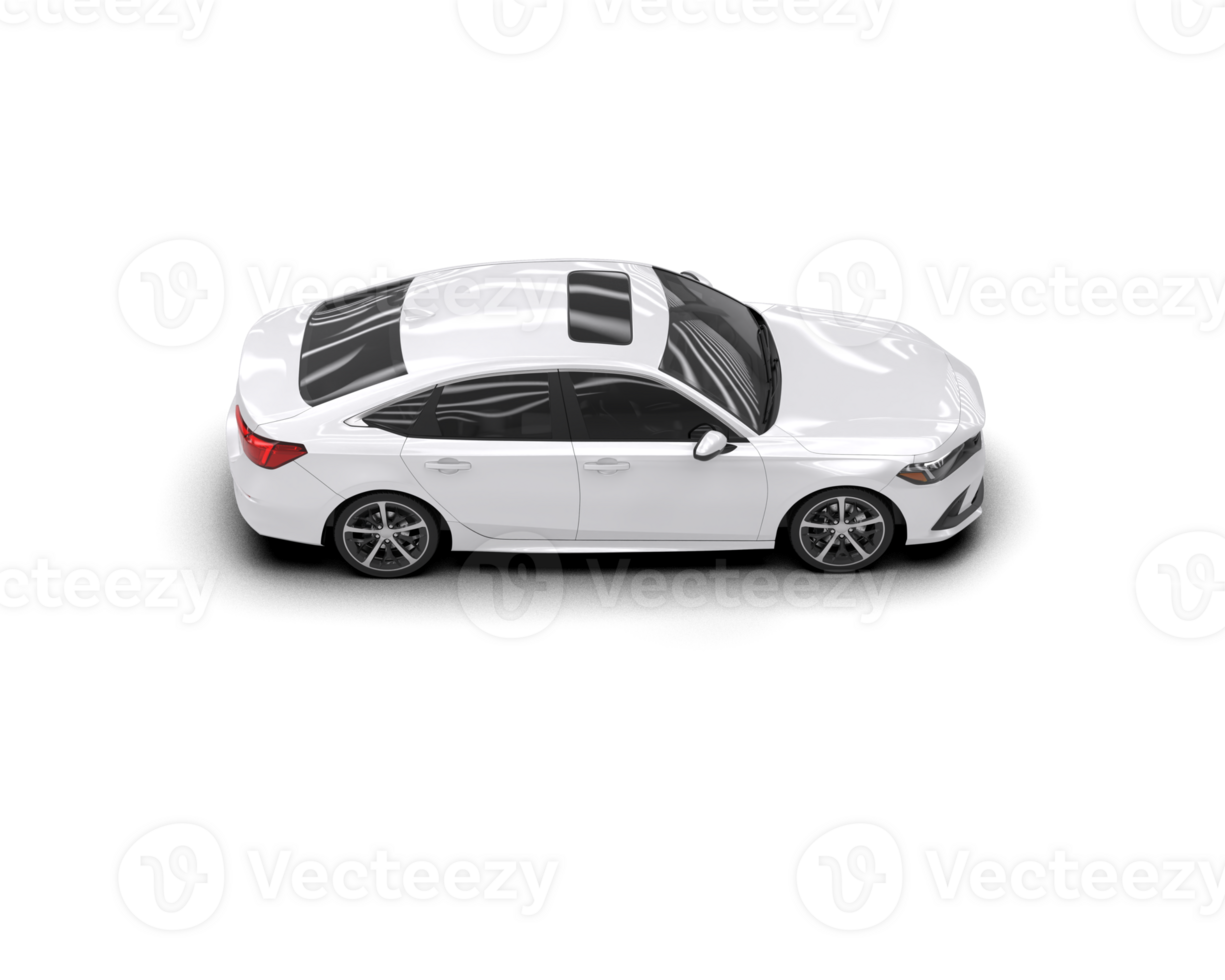 Modern car isolated on background. 3d rendering - illustration png
