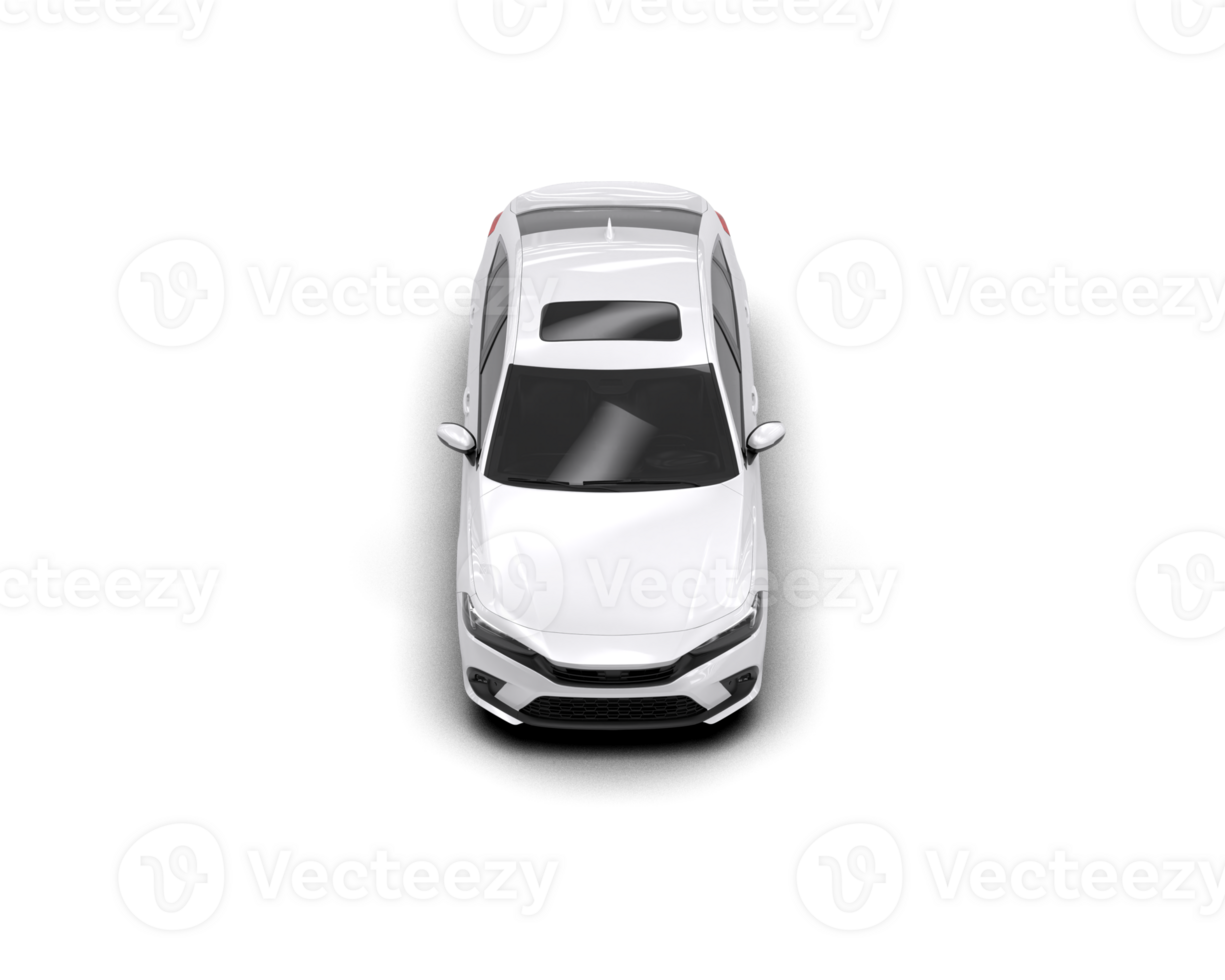 Modern car isolated on background. 3d rendering - illustration png