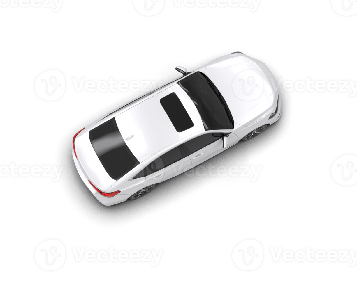 Modern car isolated on background. 3d rendering - illustration png