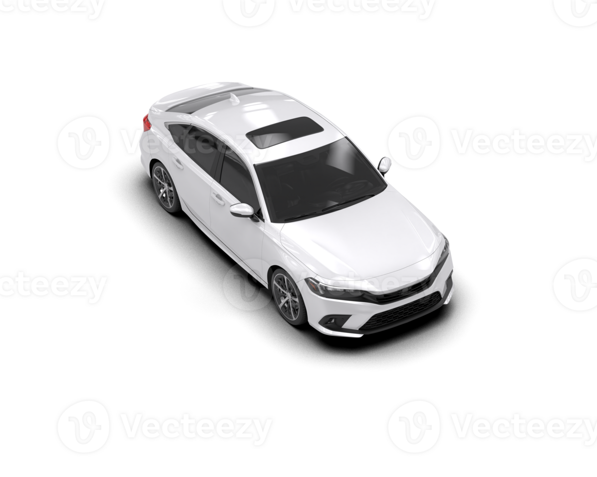 Modern car isolated on background. 3d rendering - illustration png