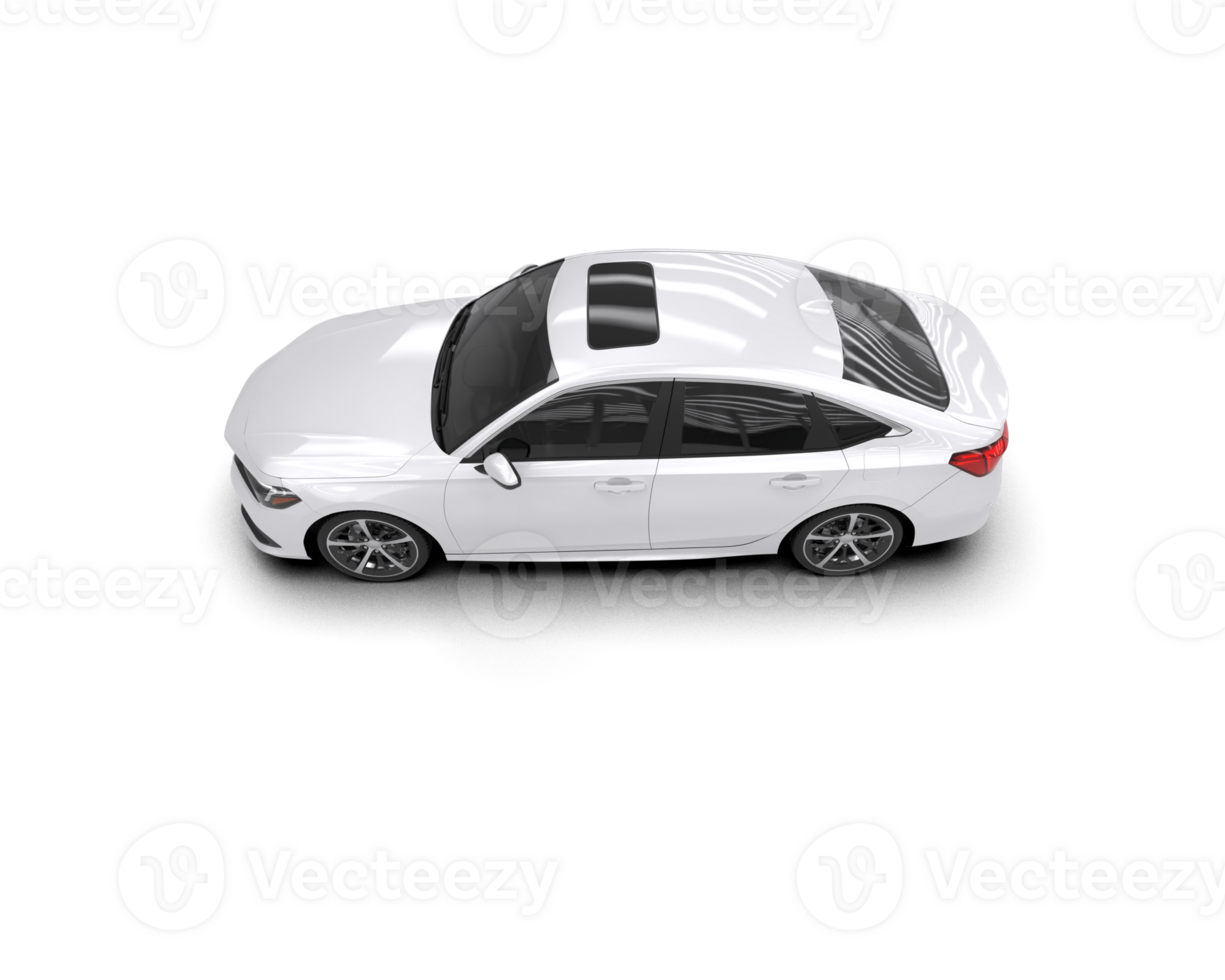 Modern car isolated on background. 3d rendering - illustration png