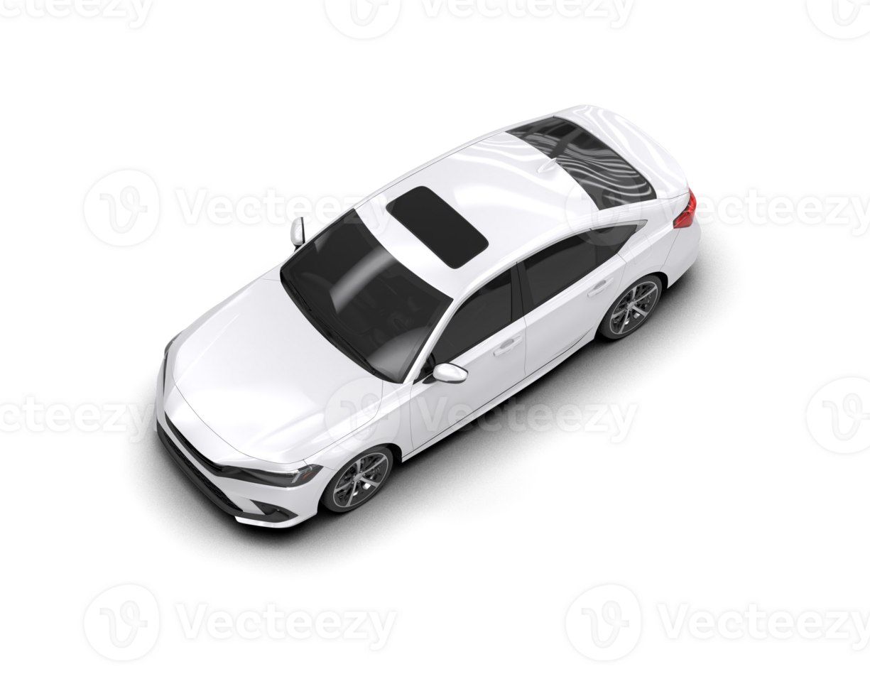 Modern car isolated on background. 3d rendering - illustration png