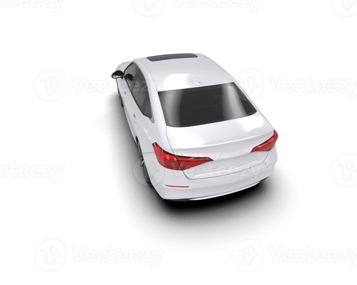 Modern car isolated on background. 3d rendering - illustration png