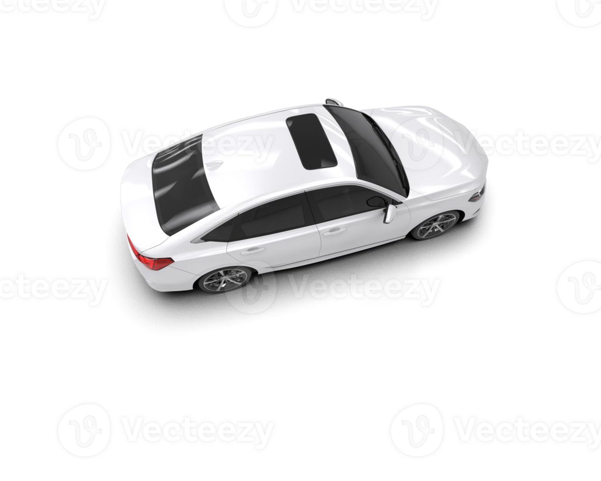 Modern car isolated on background. 3d rendering - illustration png