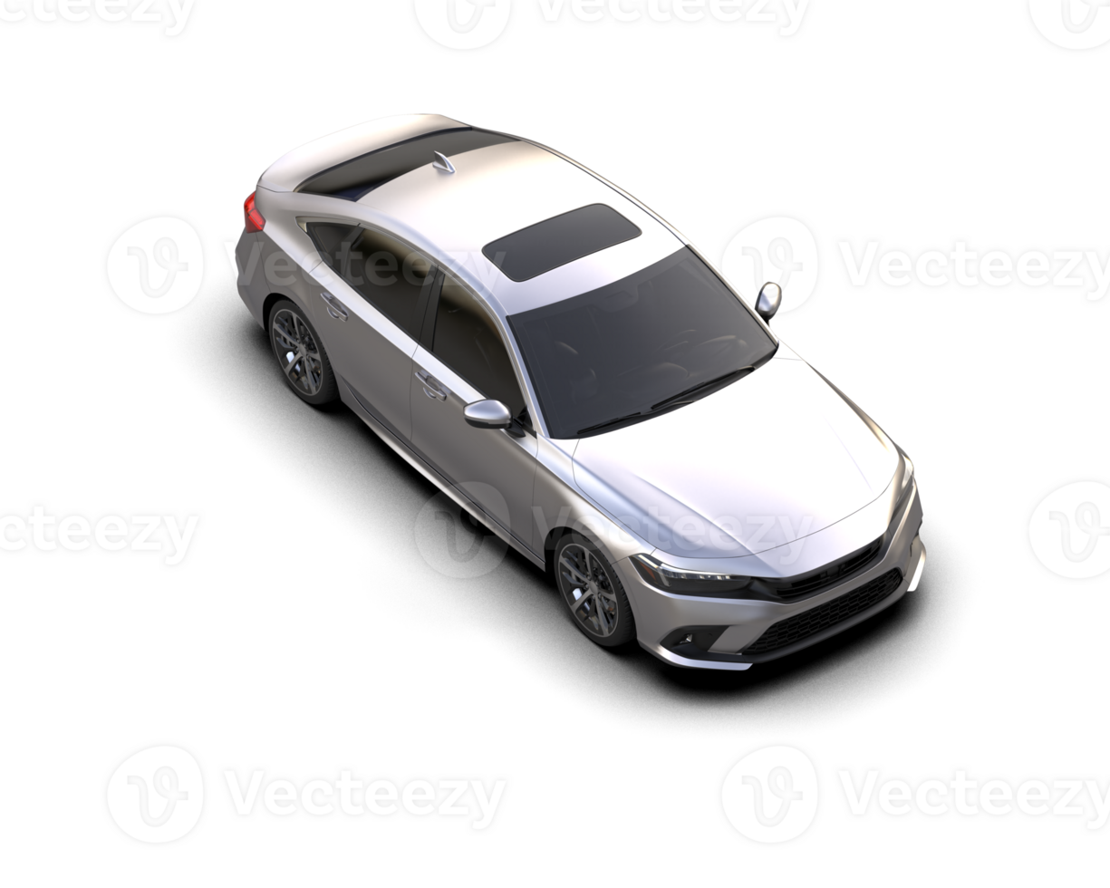 Modern car isolated on background. 3d rendering - illustration png