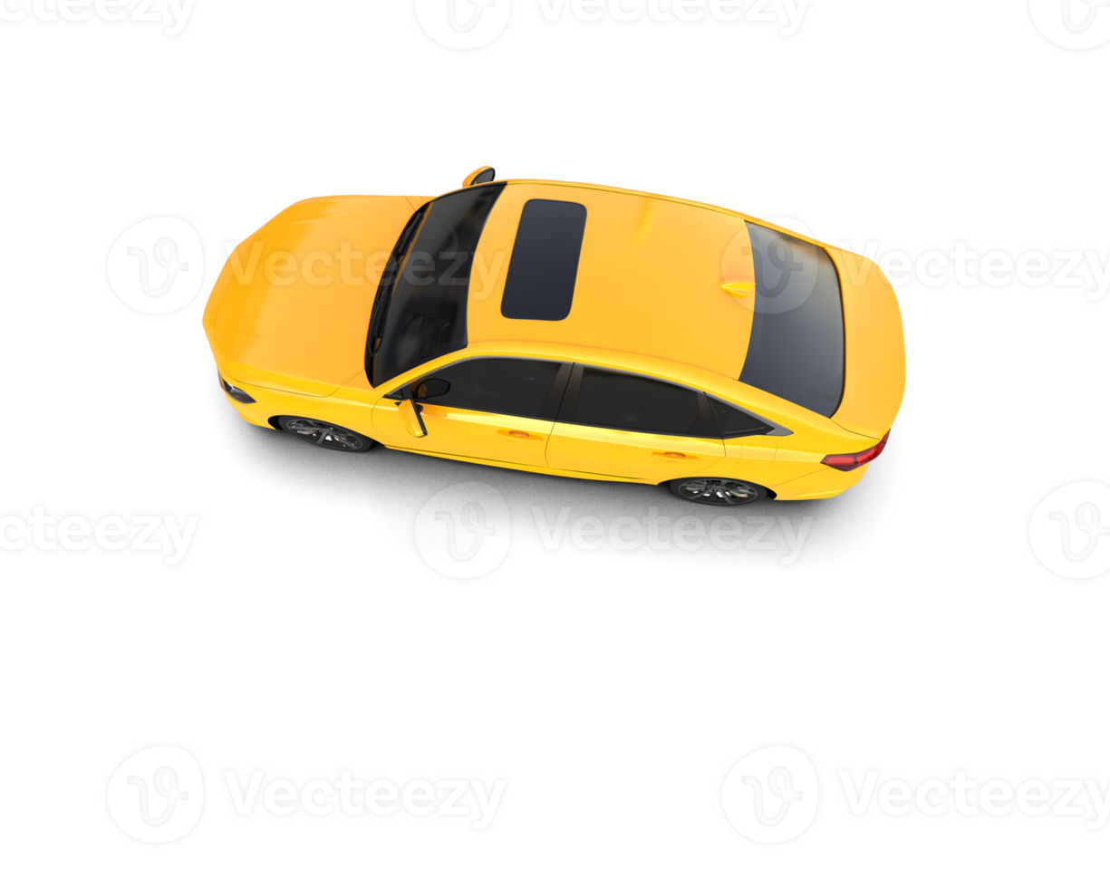 Modern car isolated on background. 3d rendering - illustration png
