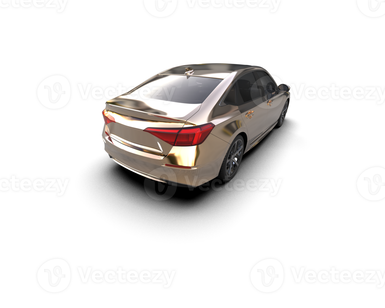 Modern car isolated on background. 3d rendering - illustration png