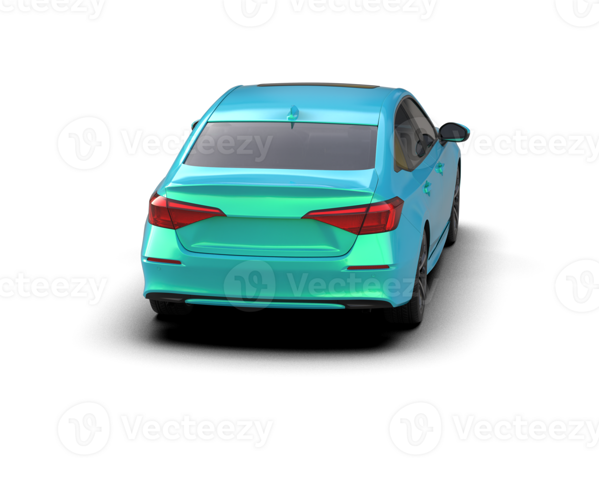 Modern car isolated on background. 3d rendering - illustration png