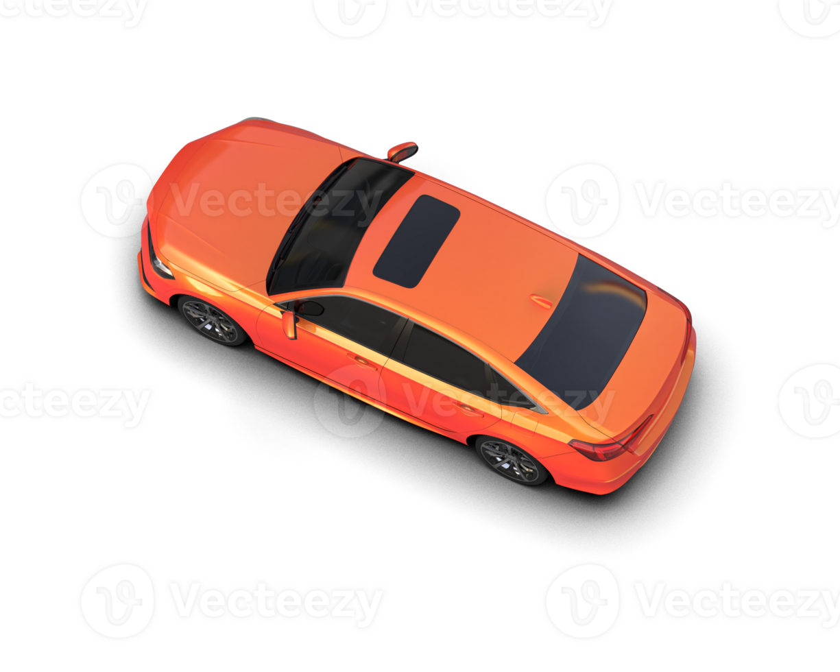 Modern car isolated on background. 3d rendering - illustration png
