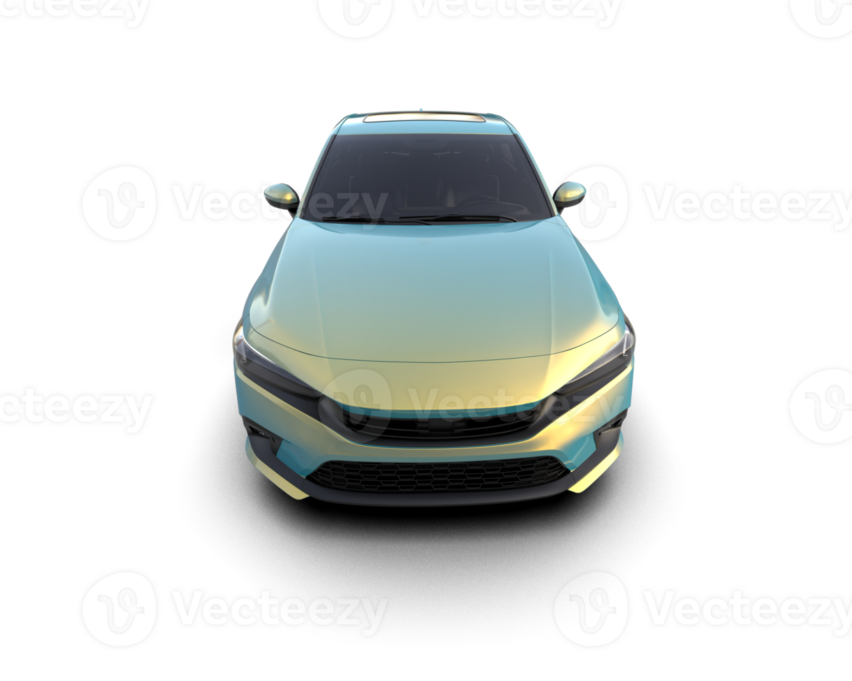 Modern car isolated on background. 3d rendering - illustration png