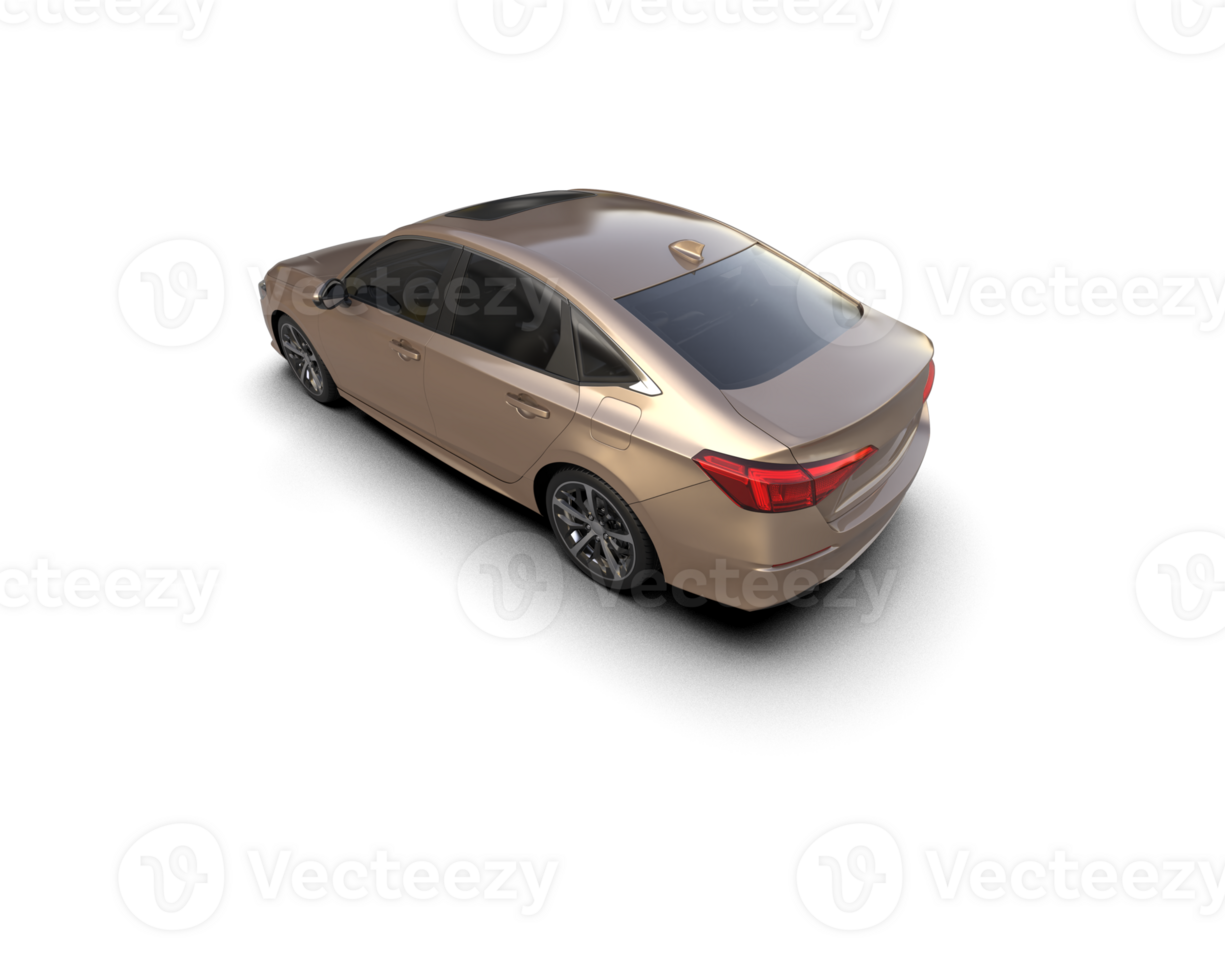 Modern car isolated on background. 3d rendering - illustration png