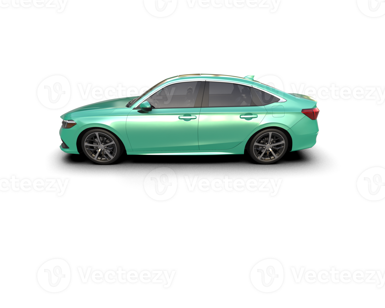 Modern car isolated on background. 3d rendering - illustration png