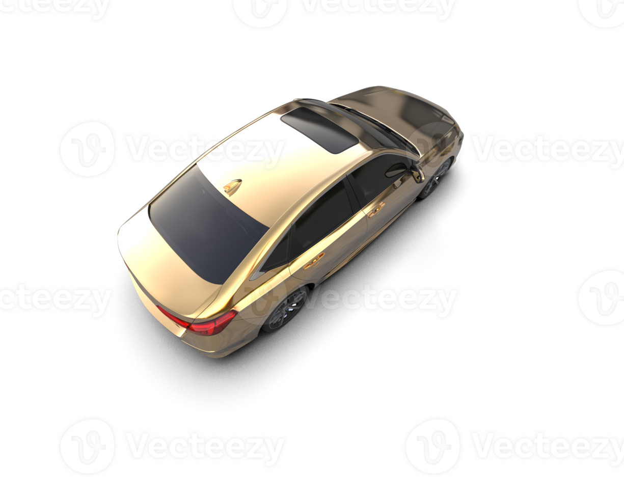 Modern car isolated on background. 3d rendering - illustration png