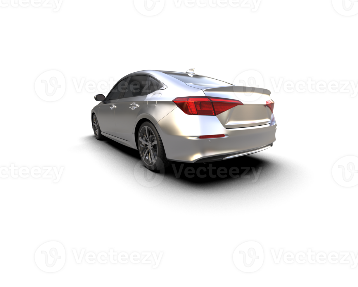 Modern car isolated on background. 3d rendering - illustration png
